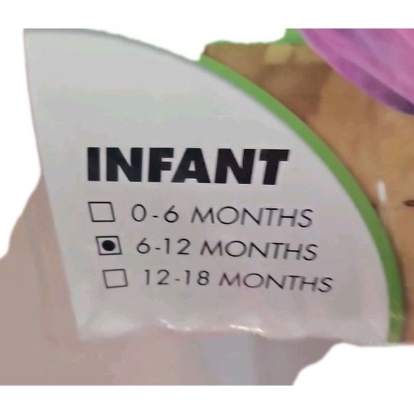 New Spirit Halloween Dino Cutie Costume Pink & Purple Infant Baby 6-12 Months - Picture 5 of 6